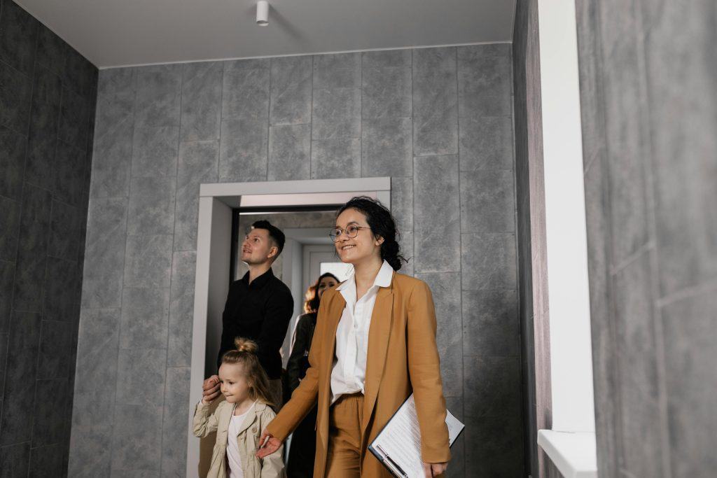 Family moving in their home for the first time