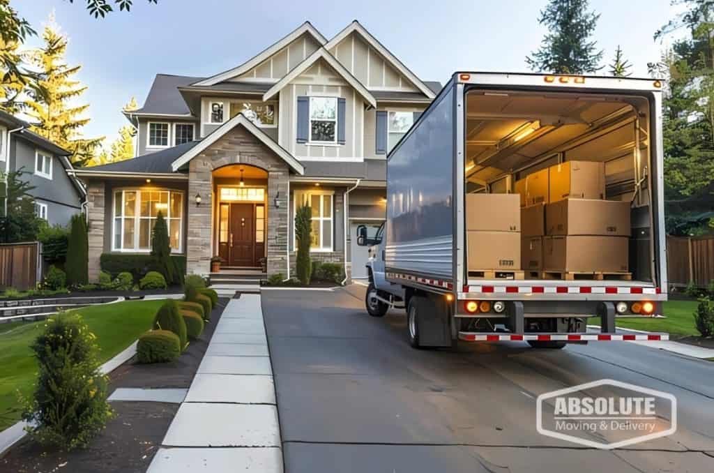 moving truck suburban home spring