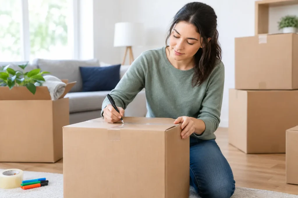 How to Label Moving Boxes for an Easier Move